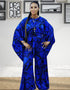Muslim Abaya Romper with Half Sleeves and Printing